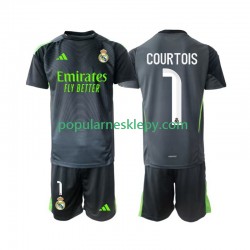 Koszulka Krótka dla Dzieci Bramkarz Real Madryt Trzeci strój Thibaut Courtois 1 2025-2026