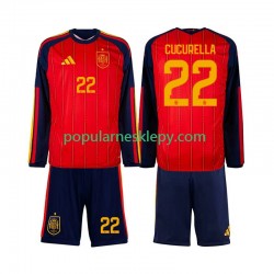 Koszulka Długi dla Dzieci Reprezentacji Hiszpanii Pierwszy strój Marc Cucurella 22 World Cup 2026