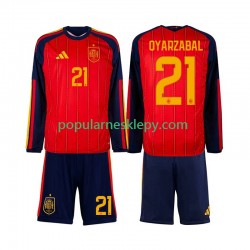 Koszulka Długi dla Dzieci Reprezentacji Hiszpanii Pierwszy strój Mikel Oyarzabal 21 World Cup 2026