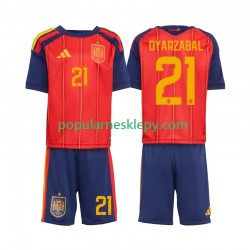 Koszulka Krótka dla Dzieci Reprezentacji Hiszpanii Pierwszy strój Mikel Oyarzabal 21 World Cup 2026