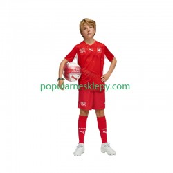Koszulka Krótka dla Dzieci Reprezentacji Szwajcarii Pierwszy strój World Cup 2026