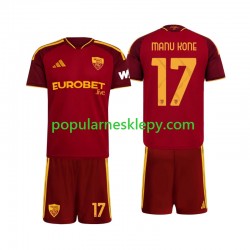 Koszulka Krótka dla Dzieci AS Roma Pierwszy strój Manu Kone 17 2026-2027
