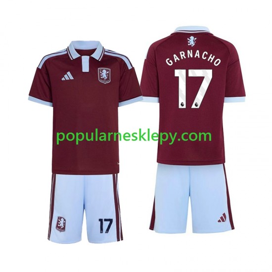 Koszulka Krótka dla Dzieci Aston Villa Pierwszy strój Alejandro Garnacho 17 2026-2027
