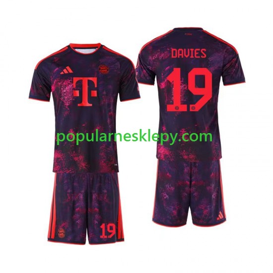 Koszulka Krótka dla Dzieci Bayern Monachium Trzeci strój Alphonso Davies 19 2026-2027 Koszulka Krótka dla Dzieci Bayern Monachium Trzeci strój Alphonso Davies 19 2026-2027
