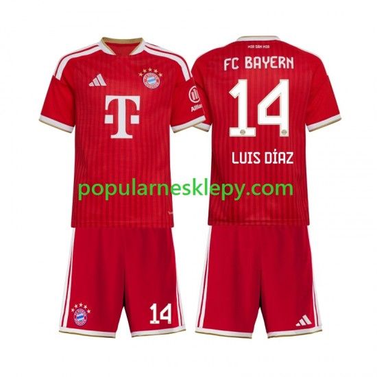 Koszulka Krótka dla Dzieci Bayern Monachium Pierwszy strój Luis Diaz 14 2026-2027 Koszulka Krótka dla Dzieci Bayern Monachium Pierwszy strój Luis Diaz 14 2026-2027