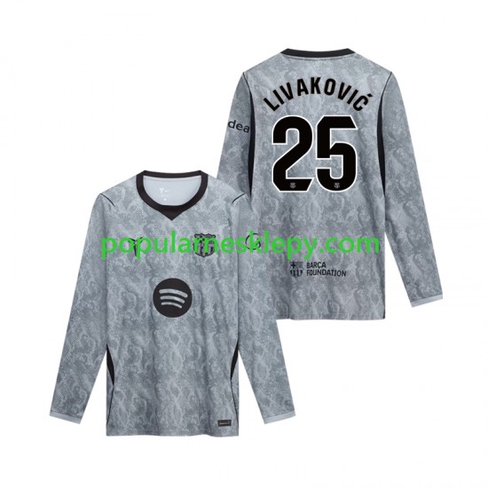 Koszulka Długi Męska Bramkarz FC Barcelona Livaković Drugi strój Dominik 25 2026-2027 Koszulka Długi Męska Bramkarz FC Barcelona Livaković Drugi strój Dominik 25 2026-2027