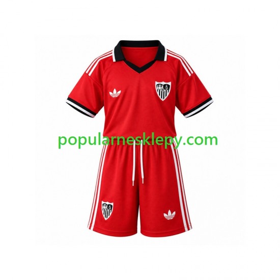 Koszulka Krótka dla Dzieci Sevilla FC Pierwszy strój Retro 2026-2027