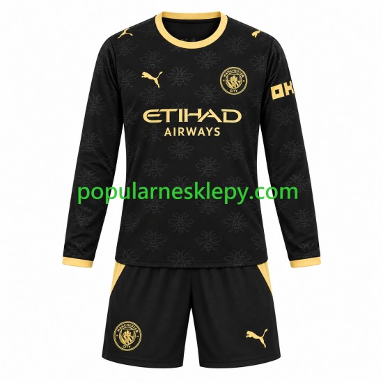 Koszulka Długi dla Dzieci Manchester City Drugi strój 2026-2027