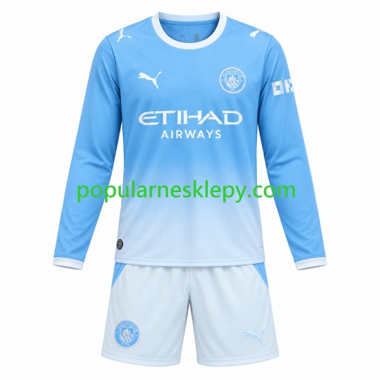 Koszulka Długi dla Dzieci Manchester City Pierwszy strój 2026-2027
