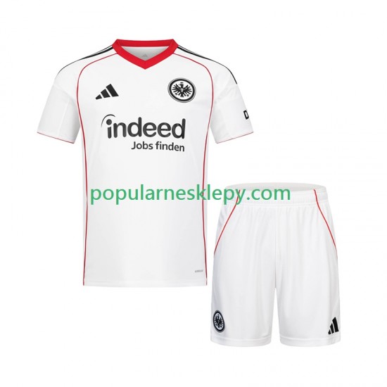 Koszulka Krótka dla Dzieci Eintracht Frankfurt Drugi strój 2025-2026