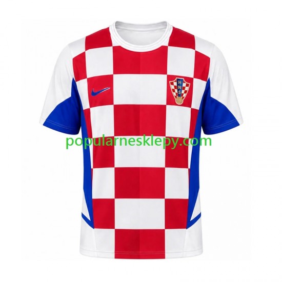 Koszulka Krótka Męska Reprezentacji Chorwacji Pierwszy strój Retro 2002