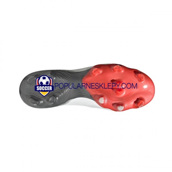 Czerwony Szary Biały Adidas COPA SENSE FG White Gnist Buty piłkarskie
