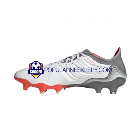 Czerwony Szary Biały Adidas COPA SENSE.1 FG White Gnist Buty piłkarskie