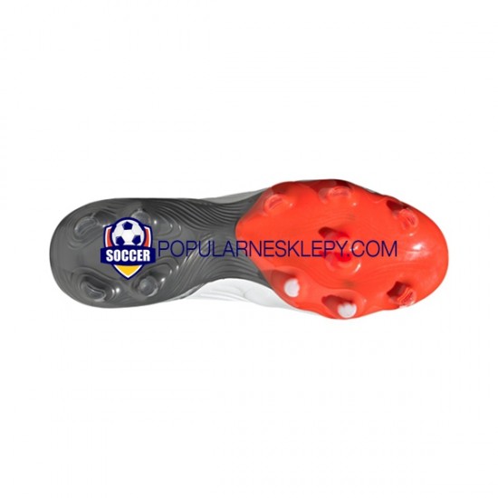 Czerwony Szary Biały Adidas COPA SENSE.1 FG White Gnist Buty piłkarskie