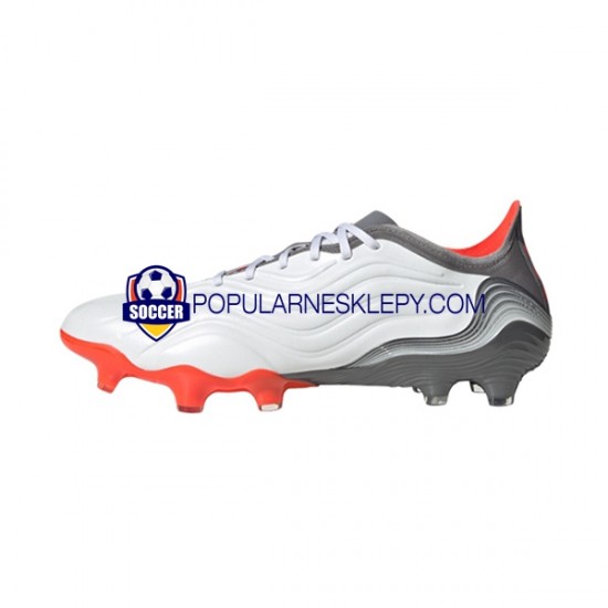 Czerwony Szary Biały Adidas COPA SENSE.1 FG White Gnist Buty piłkarskie
