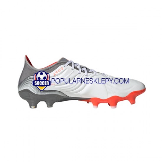 Czerwony Szary Biały Adidas COPA SENSE.1 FG White Gnist Buty piłkarskie