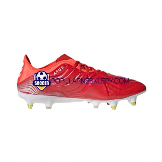 Czerwony Biały Adidas COPA SENSE.1 SG Meteorite Buty piłkarskie