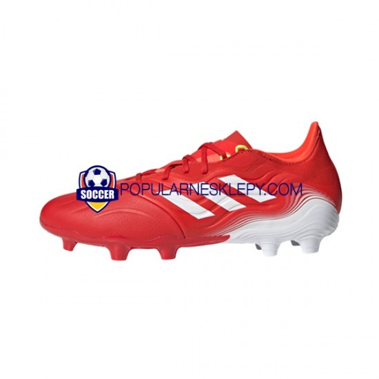 Czerwony Biały Adidas COPA SENSE.2 FG Meteorite Buty piłkarskie