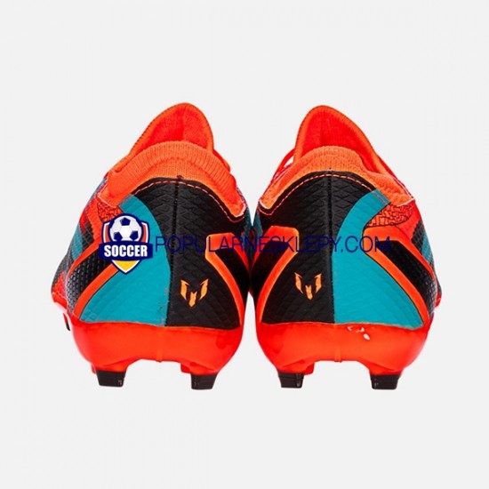 Pomarańczowy Niebieski Czarny Adidas Messi X Speedportal.3 FG Buty piłkarskie