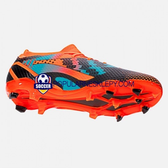 Pomarańczowy Niebieski Czarny Adidas Messi X Speedportal.3 FG Buty piłkarskie