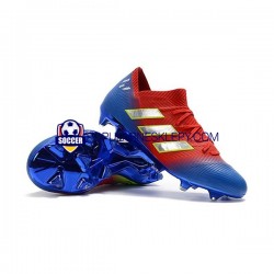 Czerwony Niebieski Biały Adidas Nemeziz8.1 FG Buty piłkarskie