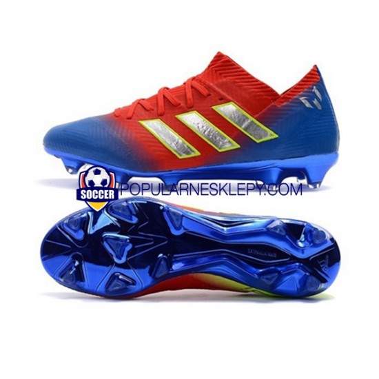 Czerwony Niebieski Biały Adidas Nemeziz8.1 FG Buty piłkarskie