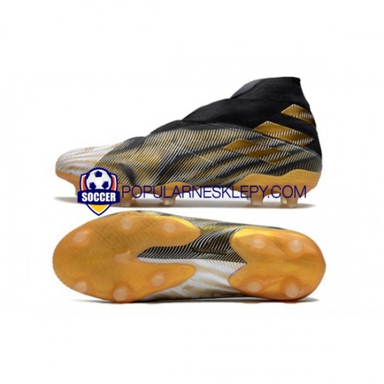 Żółty Biały Czarny Adidas Nemeziz9 FG d Buty piłkarskie