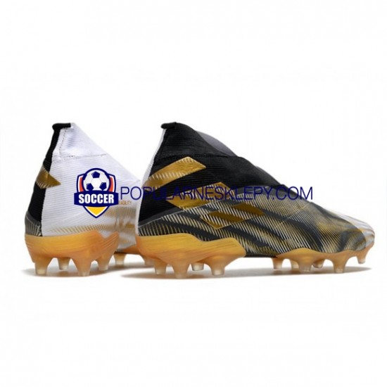 Żółty Biały Czarny Adidas Nemeziz9 FG d Buty piłkarskie