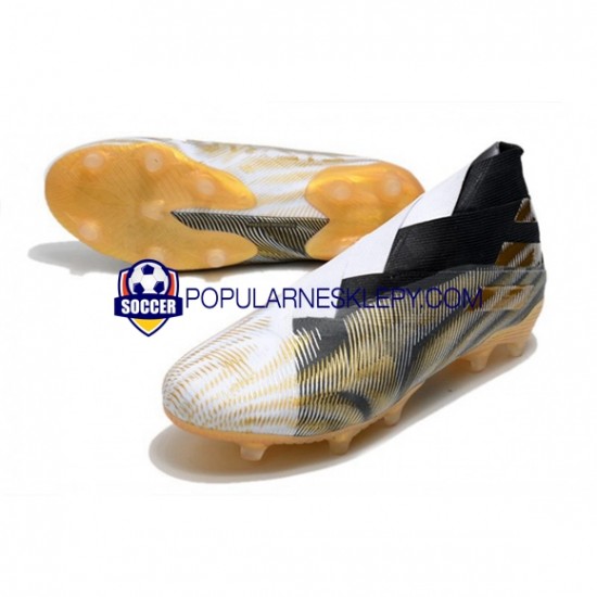 Żółty Biały Czarny Adidas Nemeziz9 FG d Buty piłkarskie