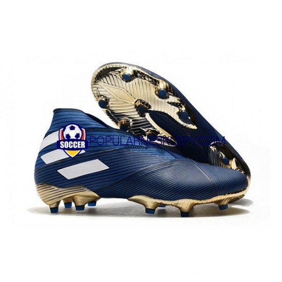 Niebieski Biały Czarny Adidas Nemeziz9 FG Buty piłkarskie
