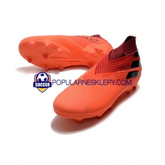 Czerwony Pomarańczowy Czarny Adidas Nemeziz9 FG Inflight Buty piłkarskie