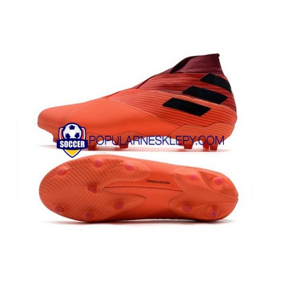 Czerwony Pomarańczowy Czarny Adidas Nemeziz9 FG Inflight Buty piłkarskie