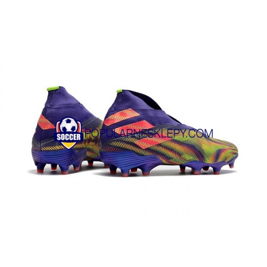 Różowy Zielony Adidas Nemeziz9 FG Purplecolor Buty piłkarskie