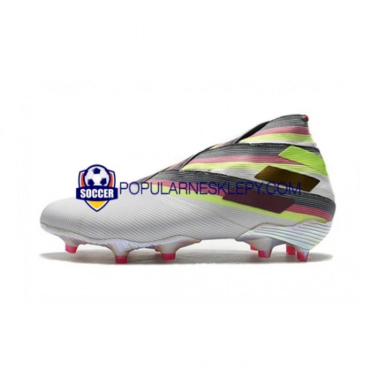 Biały Czarny Adidas Nemeziz9 FG Buty piłkarskie