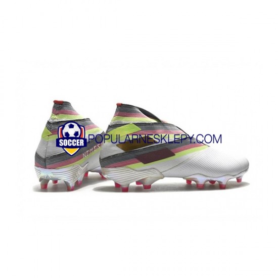 Biały Czarny Adidas Nemeziz9 FG Buty piłkarskie