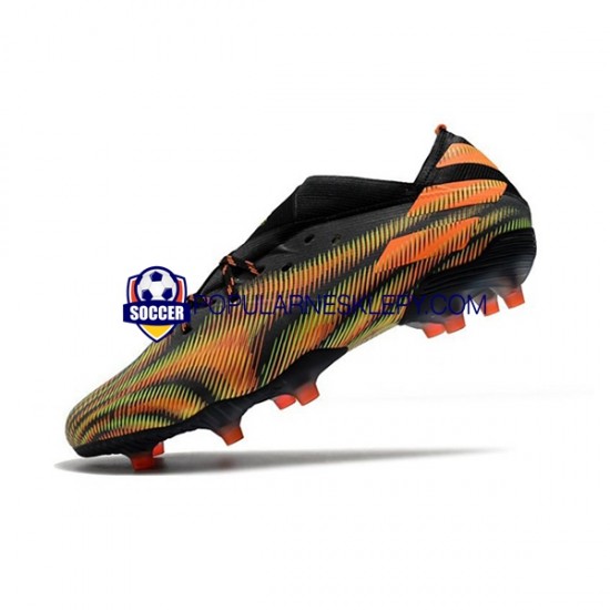 Różowy Zielony Czarny Adidas Nemeziz9.1 FG Buty piłkarskie