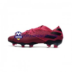 Różowy Czarny Adidas Nemeziz9.1 FG Buty piłkarskie