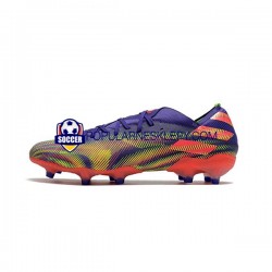 Różowy Zielony Adidas Nemeziz9.1 FG Precision To Blur Purplecolor Buty piłkarskie