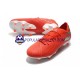 Czerwony Biały Adidas Nemeziz9.1 FG Buty piłkarskie