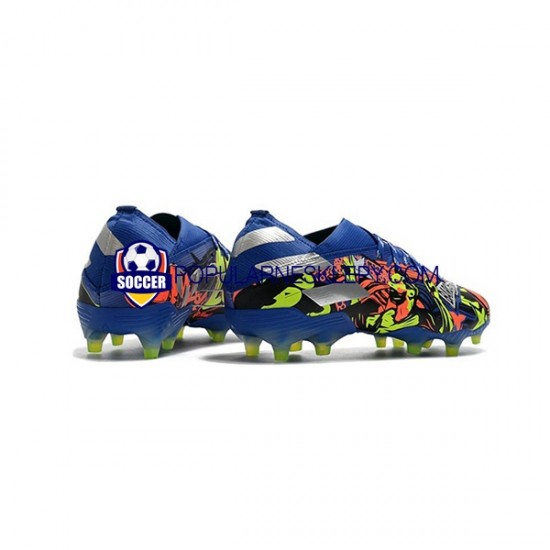 Niebieski Żółty Biały Adidas Nemeziz9.1 FG The Journey Buty piłkarskie