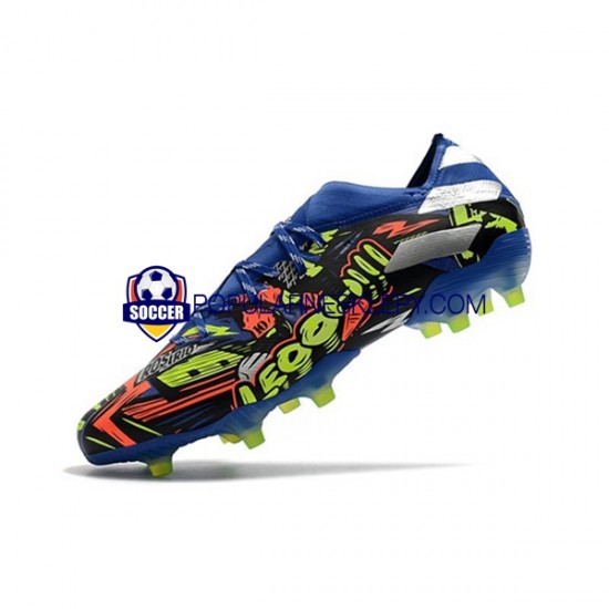 Niebieski Żółty Biały Adidas Nemeziz9.1 FG The Journey Buty piłkarskie