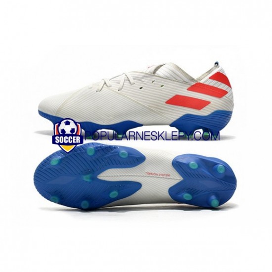 Czerwony Niebieski Biały Adidas Nemeziz9.1 FG Buty piłkarskie