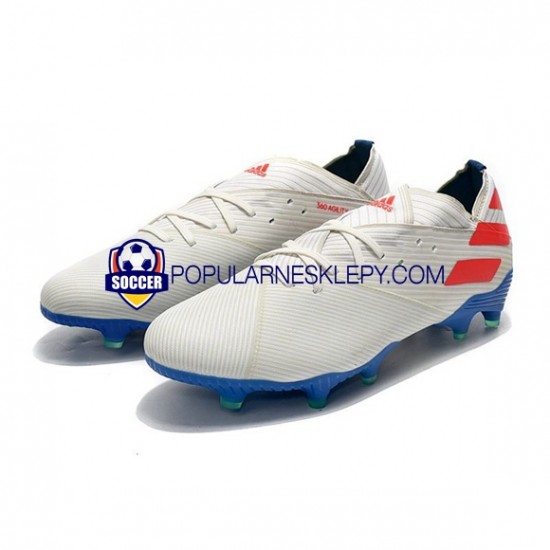 Czerwony Niebieski Biały Adidas Nemeziz9.1 FG Buty piłkarskie