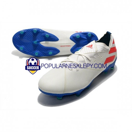 Czerwony Niebieski Biały Adidas Nemeziz9.1 FG Buty piłkarskie