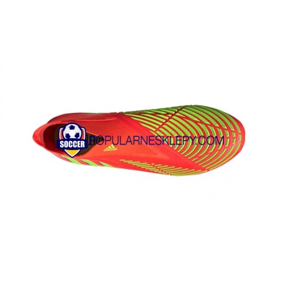 Czerwony Zielony Adidas Predator EDGE AG Game Data Buty piłkarskie