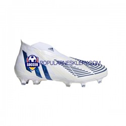 Niebieski Biały Adidas Predator EDGE FG Diamond Edge Buty piłkarskie