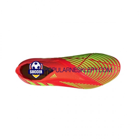 Czerwony Zielony Adidas Predator EDGE FG Game Data Buty piłkarskie