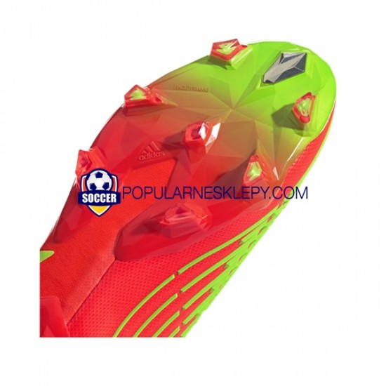 Czerwony Zielony Adidas Predator EDGE FG Game Data Buty piłkarskie