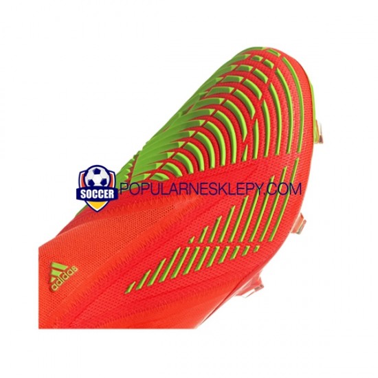 Czerwony Zielony Adidas Predator EDGE FG Game Data Buty piłkarskie