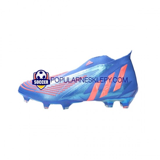 Czerwony Niebieski Adidas Predator EDGE FG Sapphire Edge Buty piłkarskie